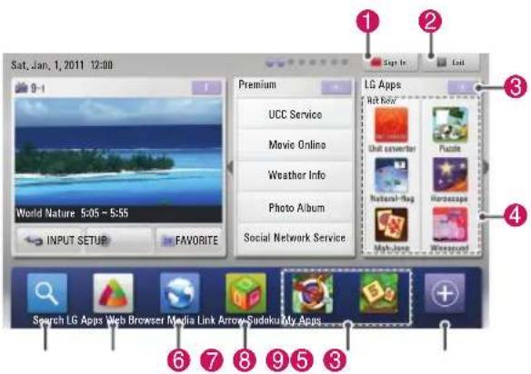 LG 55LW7700 - LG Apps function - 1