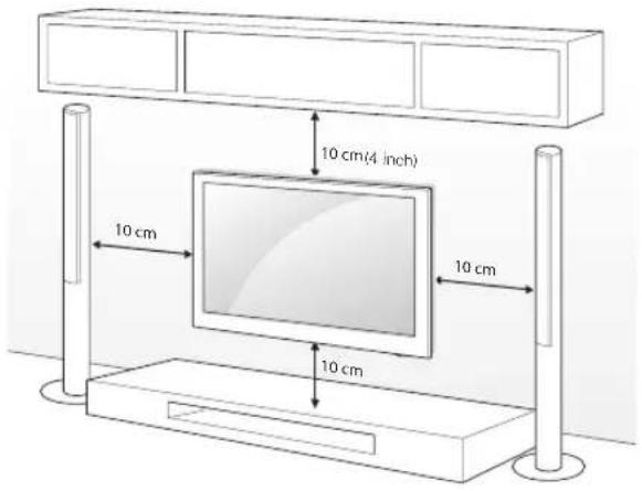 LG 55LW7700 - Mounting on a wall - 1