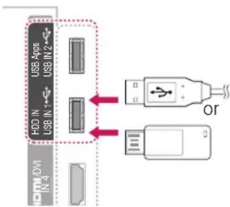 LG 55LW7700 - Connecting USB storage devices - 1