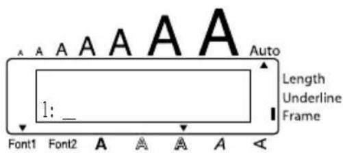 A A A A A A A Auto Length Underline Frame 1: _ Font1 Font2 A A A A A