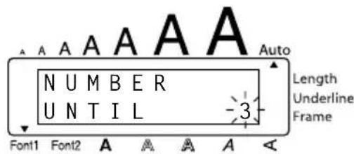 A A A A A A Auto N U M B E R U N T I L -3 Length Underline Frame Font1 Font2 A A A A A