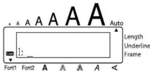 A A A A A A Auto Length Underline Frame 1: Font1 Font2 A A A A A