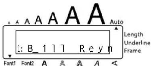 A A A A A A A Auto Length Underline Frame 1: B_ i l l R e y n Font1 Font2 A A A A A <