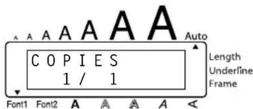 A A A A A A A Auto C O P I E S 1 / 1 Length Underline Frame Font1 Font2 A A A A A <