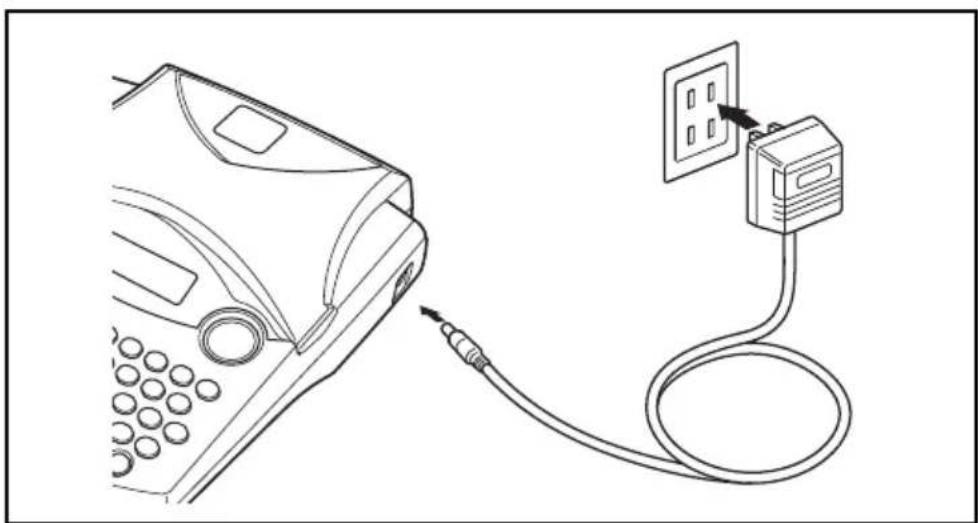BROTHER P-touch PT-1910 - Para conectar el adaptador de CA opcional: - 1