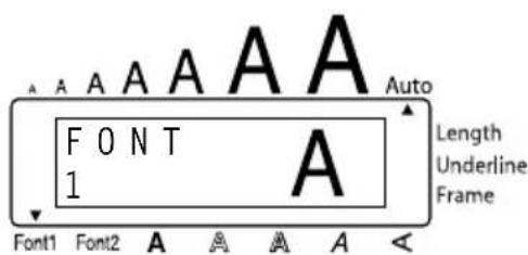 A A A A A A F O N T 1 A Auto Length Underline Frame Font1 Font2 A A A A A