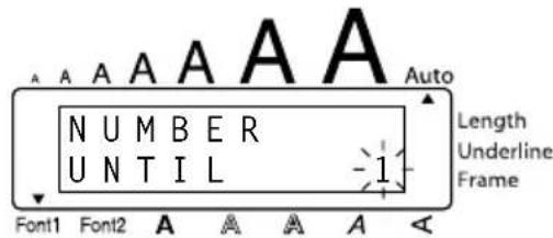 A A A A A A Auto N U M B E R U N T I L Length Underline Frame Font1 Font2 A A A A A