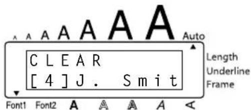 A A A A A A C L E A R [ 4 ] J . S m i t Length Underline Frame Font1 Font2 A A A A A <