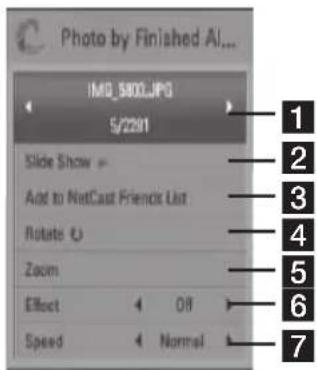 LG LHB335 - Options while viewing a photo - 1