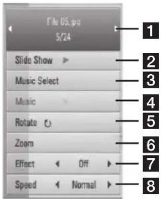 LG LHB335 - Options while viewing a photo - 1
