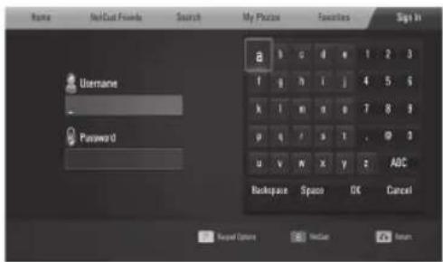LG LHB335 - Signing in with your account - 1