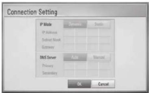 LG LHB335 - Wired Network Setup - 2