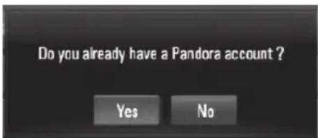 LG LHB335 - Activating Pandora radio - 1