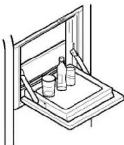 LG GR-P207EQ - Open the refreshment center door. - 3