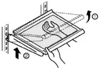 LG GR-P207EQ - How to separate a shelf : - 1