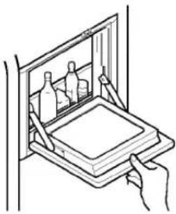 LG GR-P207EQ - Open the refreshment center door. - 2