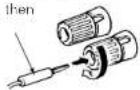 DENON RC-1043 - Connecting banana plugs - 1