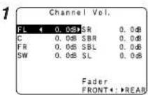DENON RC-1043 - Adjusting the speaker volume - 1
