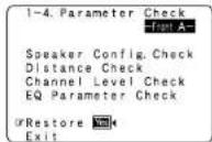 DENON RC-1043 - Check the parameter - 5