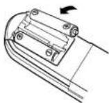 DENON RC-1043 - Inserting the batteries - 2
