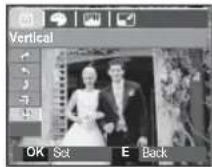 SAMSUNG SL201 - E (Effect) button : Rotating an image - 6