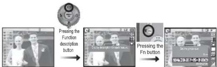 SAMSUNG SL201 - Function Description / Info ( |□| ) / Up button - 4