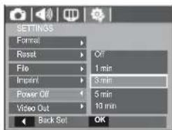 SAMSUNG SL201 - Auto power off - 1