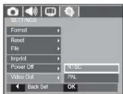 SAMSUNG SL201 - Selecting Video out type - 1