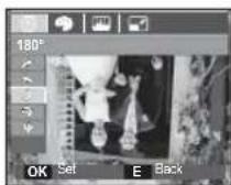 SAMSUNG SL201 - E (Effect) button : Rotating an image - 4