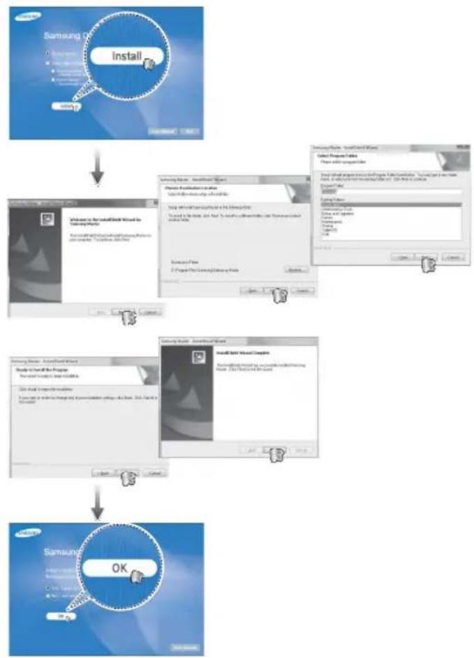 SAMSUNG SL201 - Setting up the application software - 1
