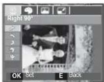 SAMSUNG SL201 - E (Effect) button : Rotating an image - 2