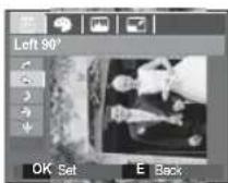 SAMSUNG SL201 - E (Effect) button : Rotating an image - 3