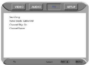 Searching Tuner Mode Cable:510 Channel Skip On Channel Name