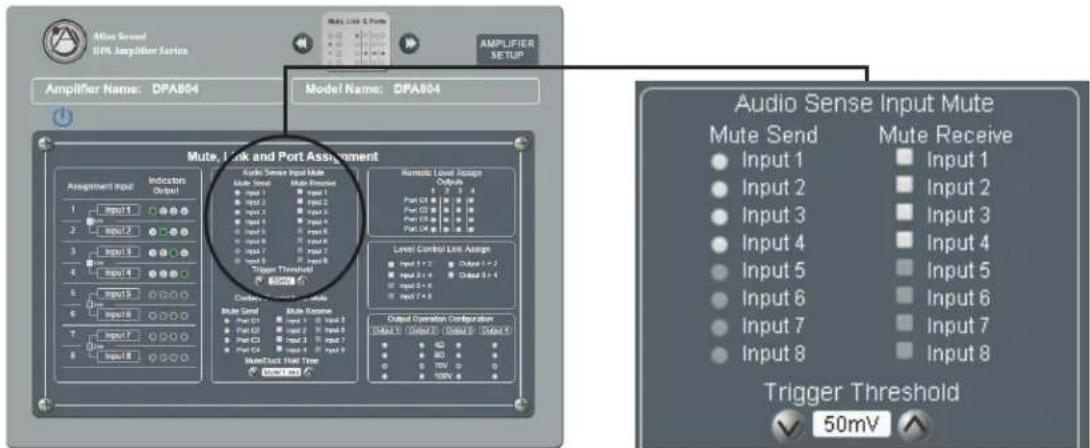 Atlas Sound DPA804 - Input Mute Assignment - 1