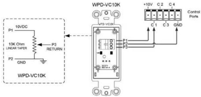 Atlas Sound DPA804 - Remote Level Example for 4 Channels Controlled by 1 Level Control - 2