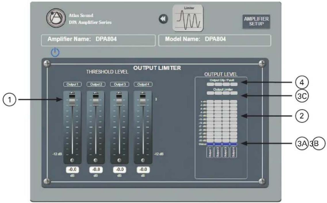 Atlas Sound DPA804 - Output Limiter Page - 1