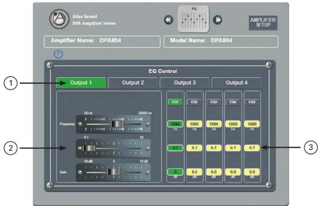 Atlas Sound DPA804 - Output EQ Page - 1