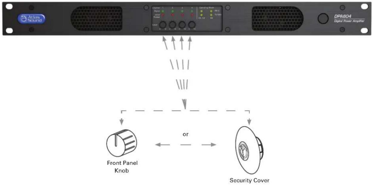 Atlas Sound DPA404 - Channel 1, 2, 3, 4 Level Controls - 1