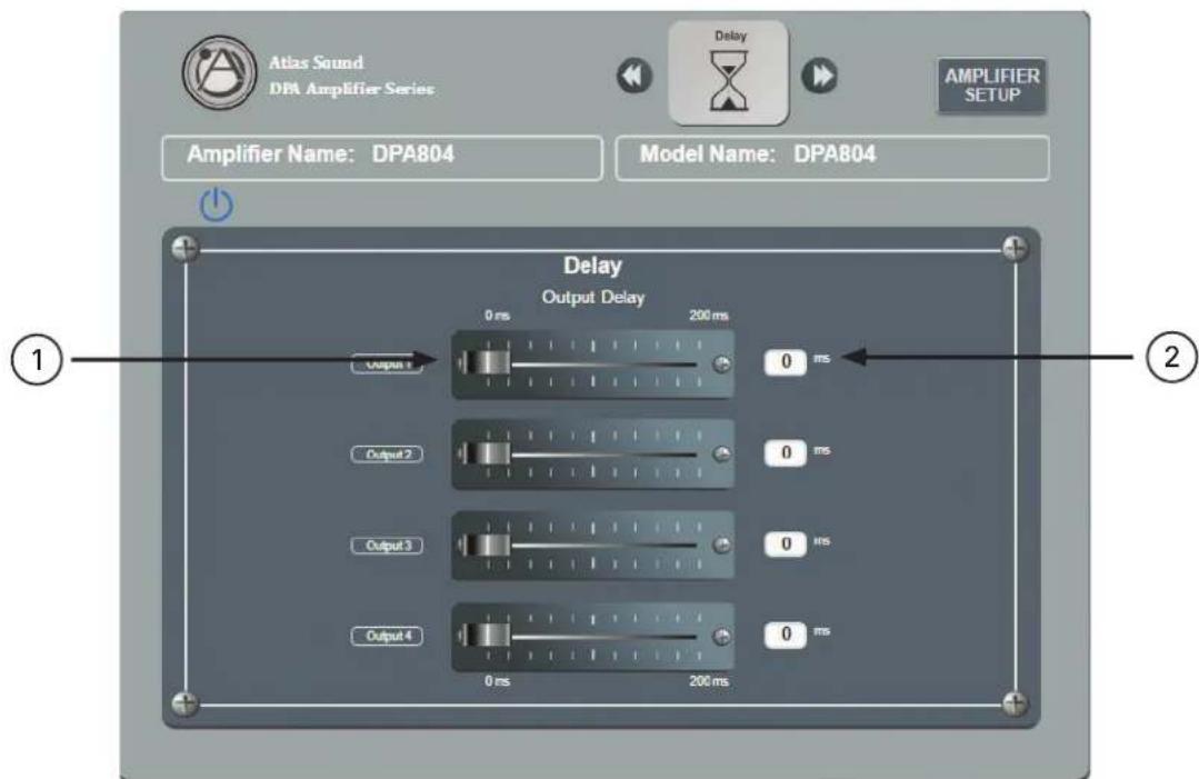Atlas Sound DPA404 - Output Delay Page - 1
