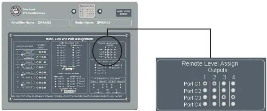 Atlas Sound DPA1202 - Remote Level Control Port Assignment & Wiring - 2