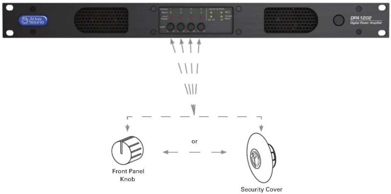 Atlas Sound DPA1202 - Channel 1, 2, 3, 4 Level Controls - 1