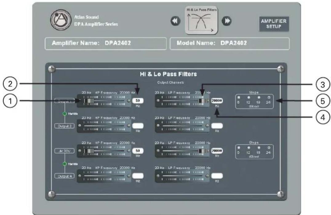 Atlas Sound DPA1202 - High / Low Pass Filter Page - 1