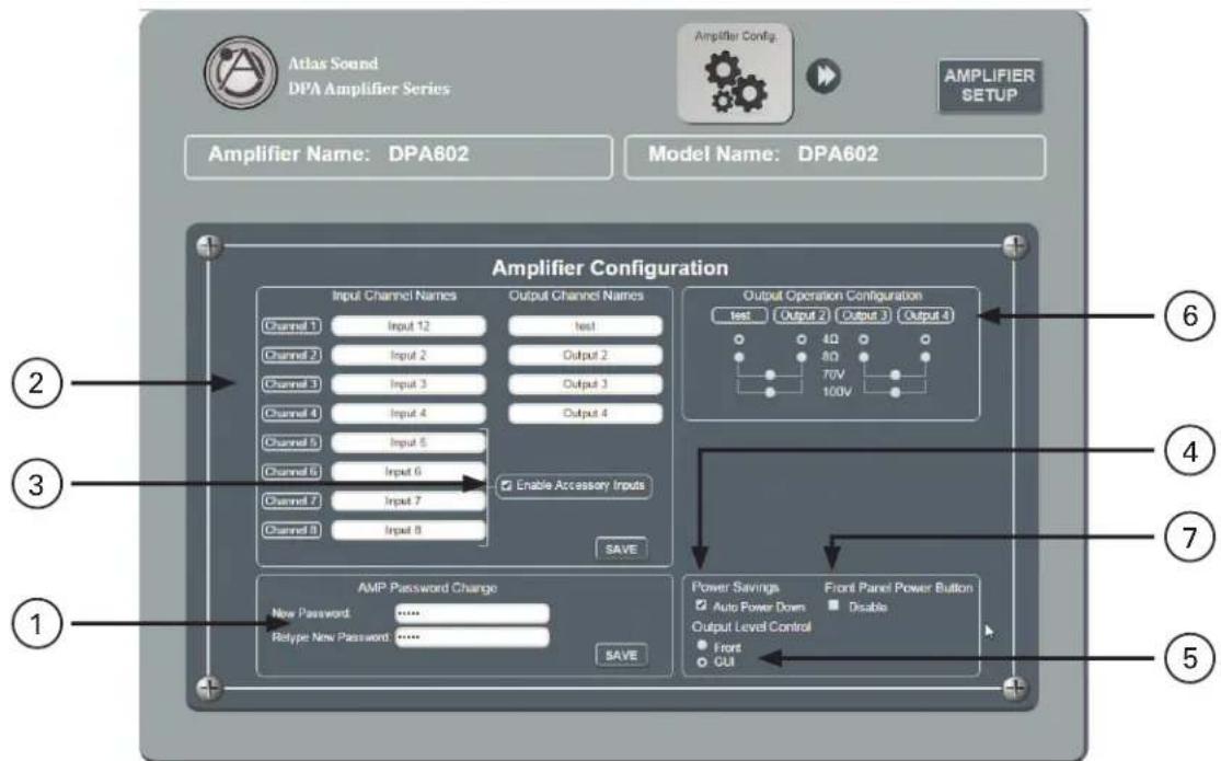Atlas Sound DPA1202 - Amp Configuration Page - 1