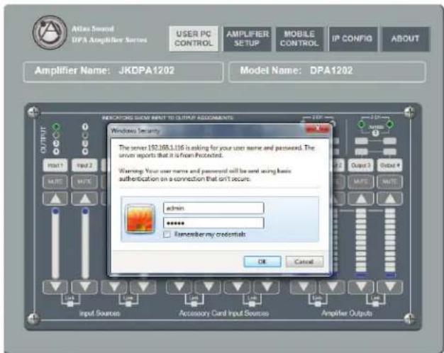 Atlas Sound DPA1202 - Password Log In - 1