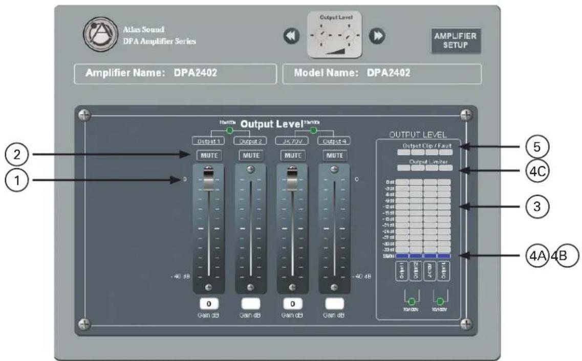 Atlas Sound DPA1202 - Output Level Page - 1