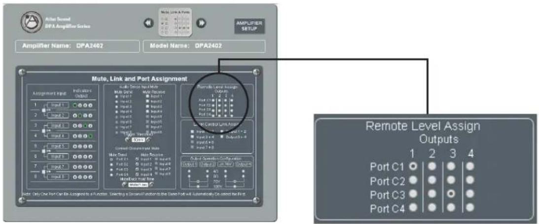 Atlas Sound DPA1202 - Remote Level Example for 2 Channel 70/100V Zone - 1