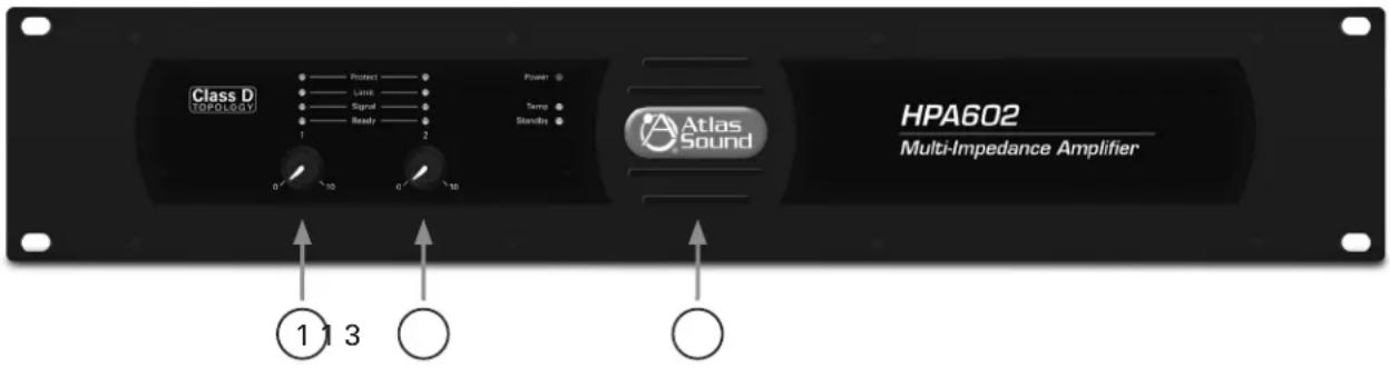 Atlas Sound HPA1302 - Front Panel - 1