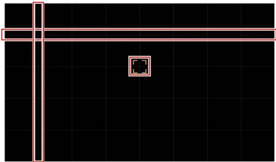 CANON REALiS 4K5020Z - Use the [ ] ▲/ [ ] / [ ] buttons to select the point for correction, and then press the OK button. - 1