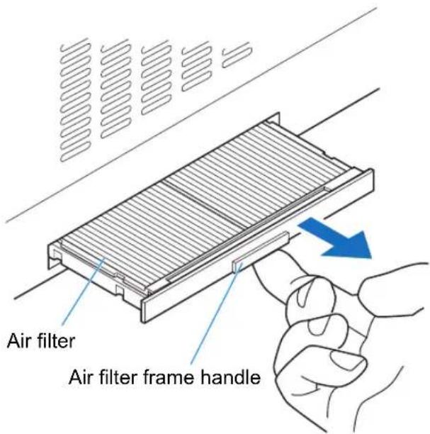 Air filter Air filter frame handle