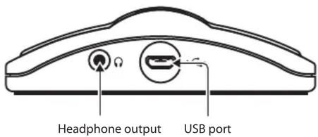 Headphone output USB port